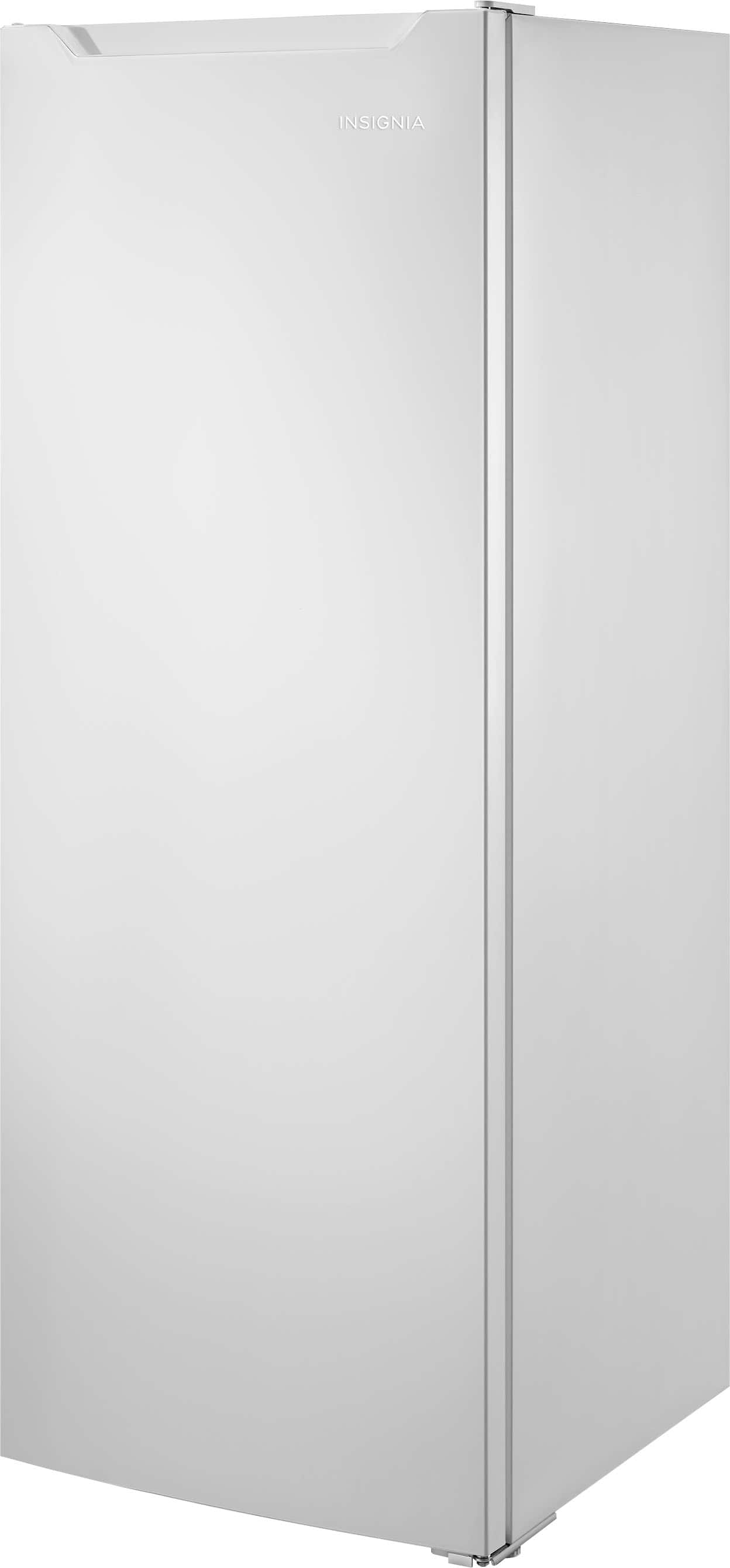 Left. Insignia™ - 7 Cu. Ft. Garage Ready Upright Convertible Freezer with ENERGY STAR Certification - White.