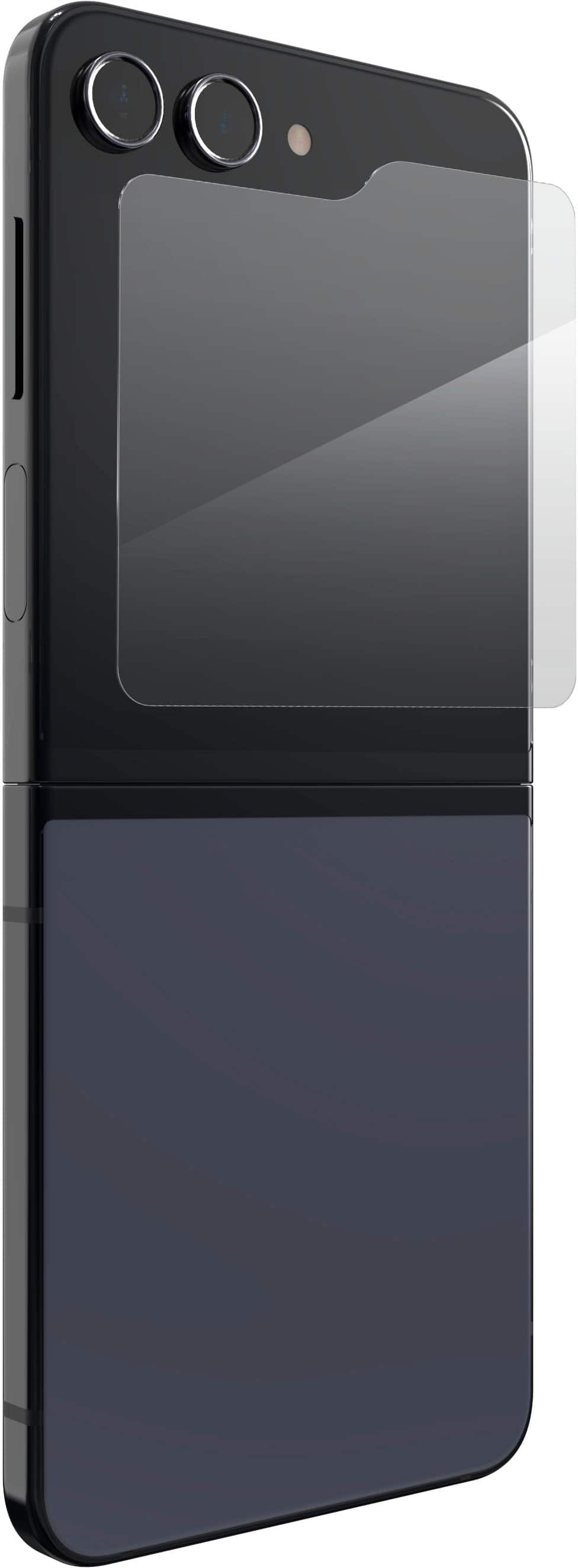 Angle. ZAGG - InvisibleShield Glass+ Defense Screen Protector for Samsung Galaxy Z Flip5 - Clear.