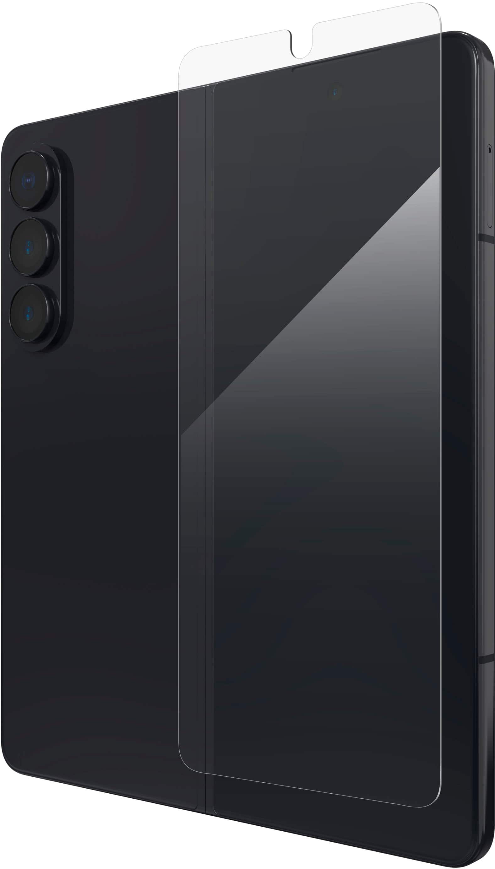 Left. ZAGG - InvisibileShield Glass+ Defense Screen Protector for Samsung Galaxy Z Fold5 - Clear.