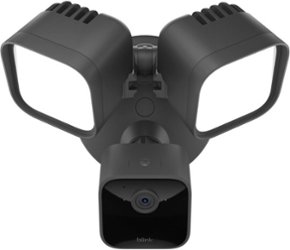 Blink - Outdoor Wired 1080p Security Camera with Floodlight - Black - Front_Zoom