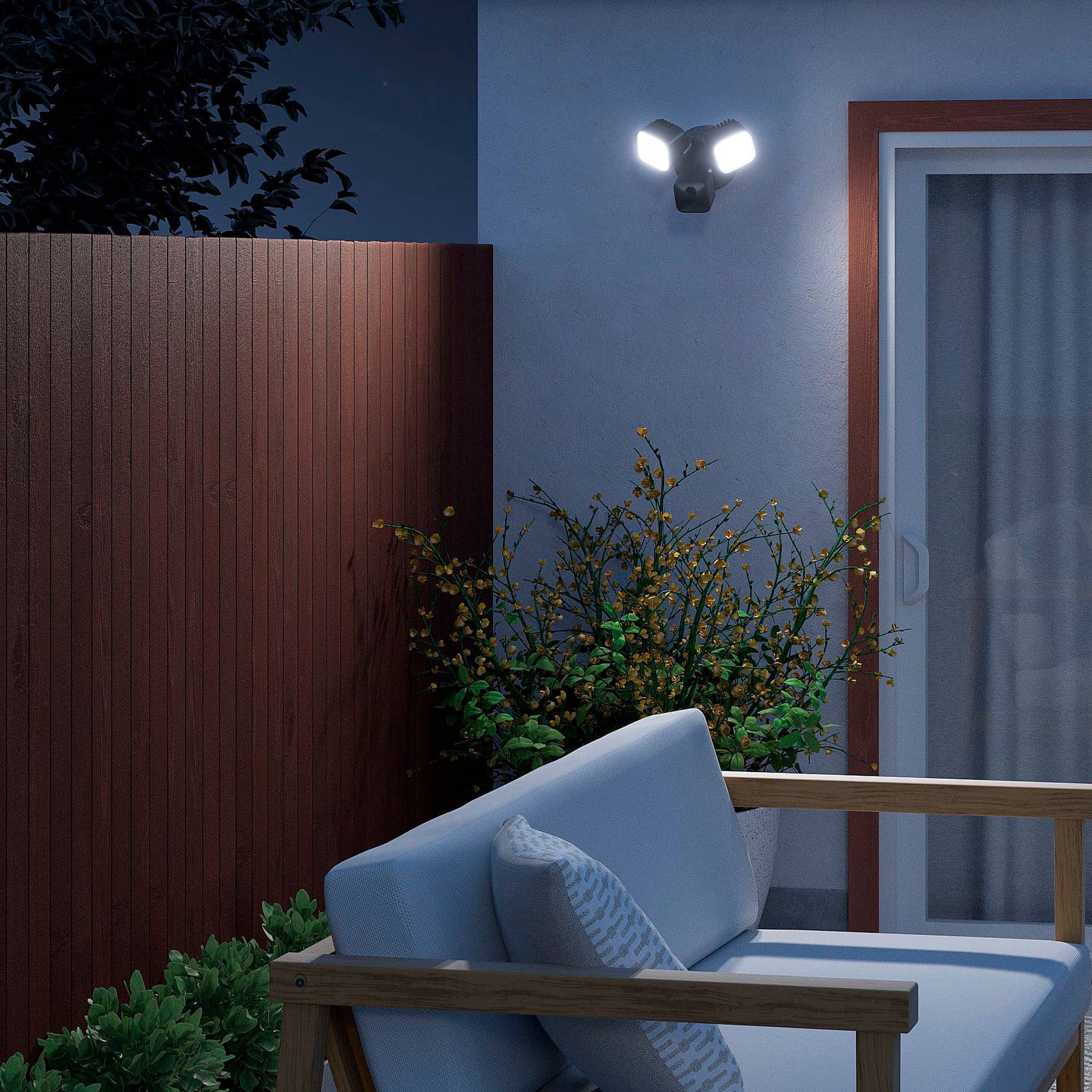 Alt View 11. Blink - Outdoor Wired 1080p Security Camera with Floodlight - Black.