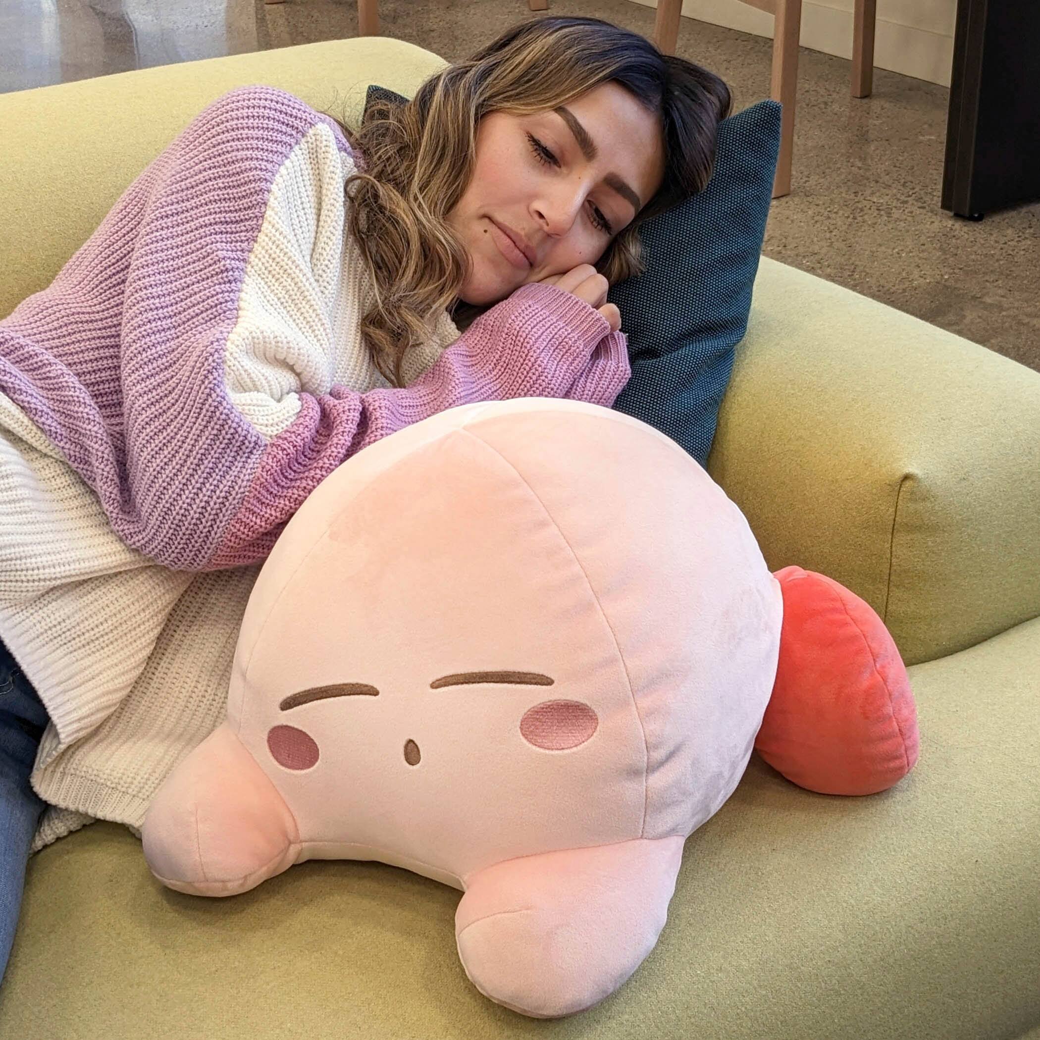 Alt View 11. TOMY - Club Mocchi Mocchi - 20-Inch Suya Suya Sleeping Kirby Mega Plush.