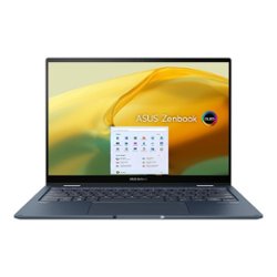 ASUS - ZenBook 14 Flip 2-in-1 14" OLED Touchscreen Notebook - Intel Core i7-1360P with 16GB Memory - 1TB SSD - Ponder Blue - Front_Zoom