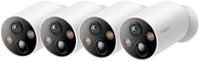 TP-Link - Tapo 4-pack 2K Indoor/Outdoor Cameras with 10000mAh Battery (Up to 300 days of power) and Magnetic Base - White - Front_Zoom