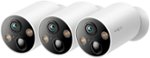 TP-Link - Tapo Wire-Free MagCam 3-pack 2K HD Indoor/Outdoor Cameras with Up to 300 days of power and Magnetic Base - White