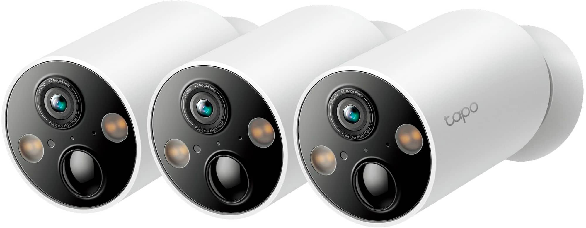 Tapo Wire-Free Magnetic Indoor/Outdoor Security Camera - 3 Pack