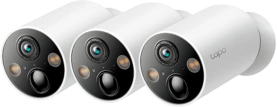 TP-Link Tapo 3-pack 2K Indoor/Outdoor Cameras with 10000mAh Battery (Up to  300 days of power) and Magnetic Base White TC85(3-Pack) - Best Buy