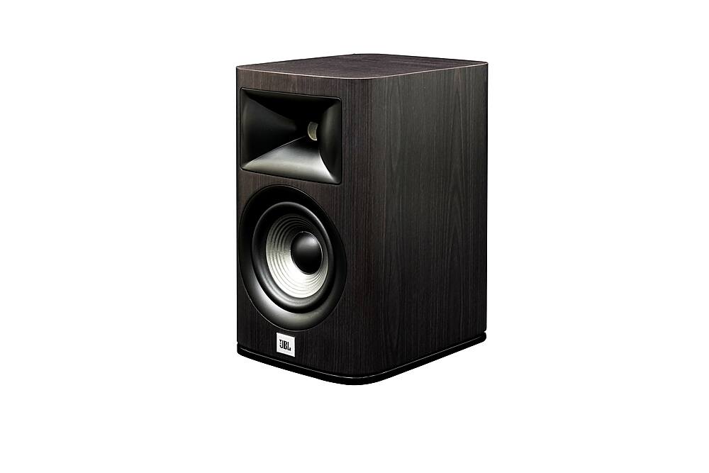Left. JBL - Studio 630 6.5" 2-Way Compression Driver Bookshelf Loud Speaker (Pair) - Dark Wood.
