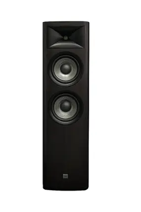Front. JBL - Studio 690 Dual 8" 2.5-Way Compression Driver Floorstanding Loud Speaker (Each) - Dark Wood.
