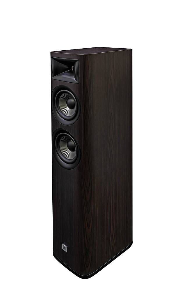 Left. JBL - Studio 680 Dual 6.5" 2.5-Way Compression Driver Floorstanding Loud Speaker (Each) - Dark Wood.