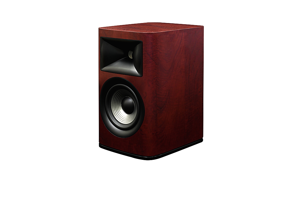 Left View: JBL - Studio 630 6.5", 2-way compression driver bookshelf loudspeaker, Wood (Pair) - Wood