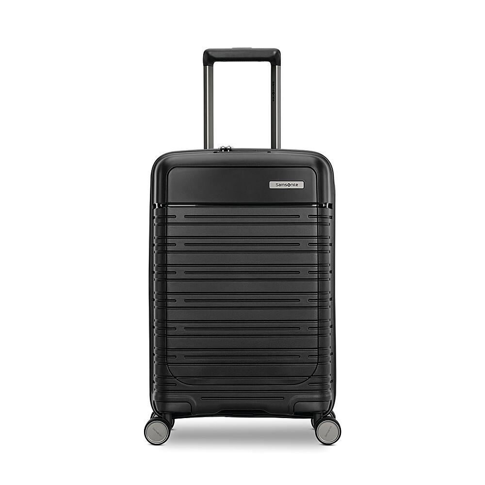 Angle. Samsonite - Elevation Plus 22" Spinner Suitcase - Triple Black.