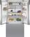 Left. Bosch - 800 Series 22 Cu. Ft. French Door Counter-Depth Smart Refrigerator with FarmFresh System - Stainless Steel.
