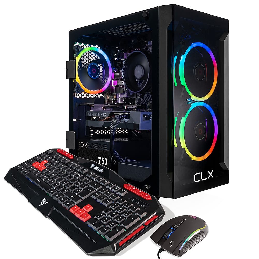 CLX SET Gaming Desktop AMD Ryzen 7 5700X 16GB DDR4 3600 Memory 