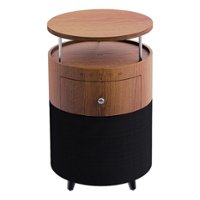 Soundstream - Halo Side Table with Speaker - Tan/Black - Front_Zoom