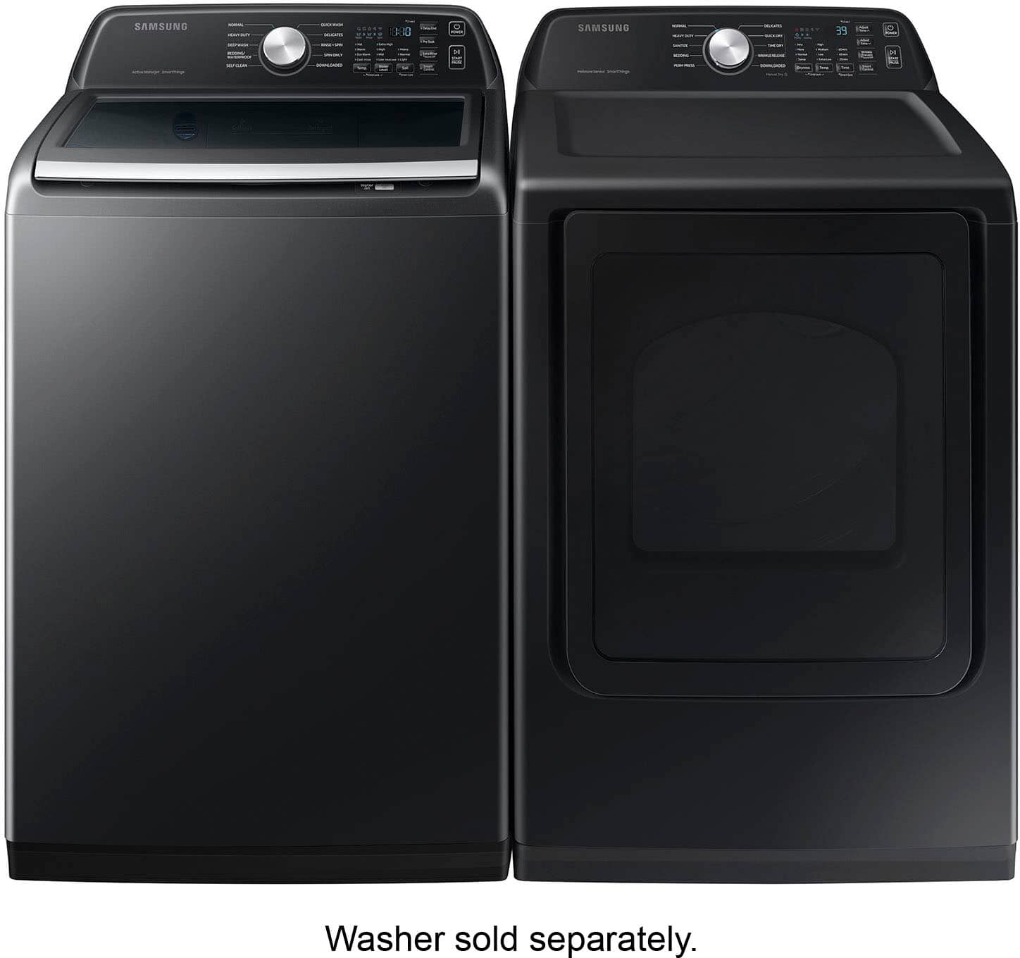 Alt View 15. Samsung - 7.4 Cu. Ft. Smart Electric Dryer with Sensor Dry - Black.