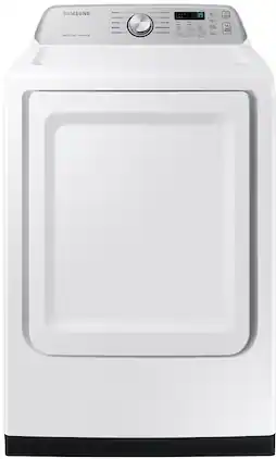 Samsung - 7.4 Cu. Ft. Smart Electric Dryer with Sensor Dry - White