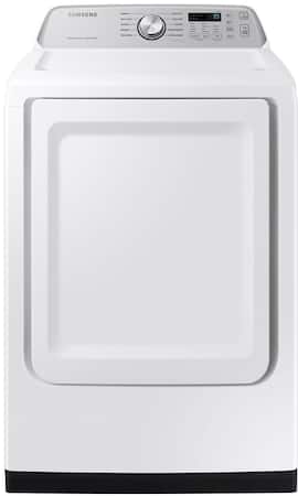 Samsung - 7.4 Cu. Ft. Smart Electric Dryer with Sensor Dry - White