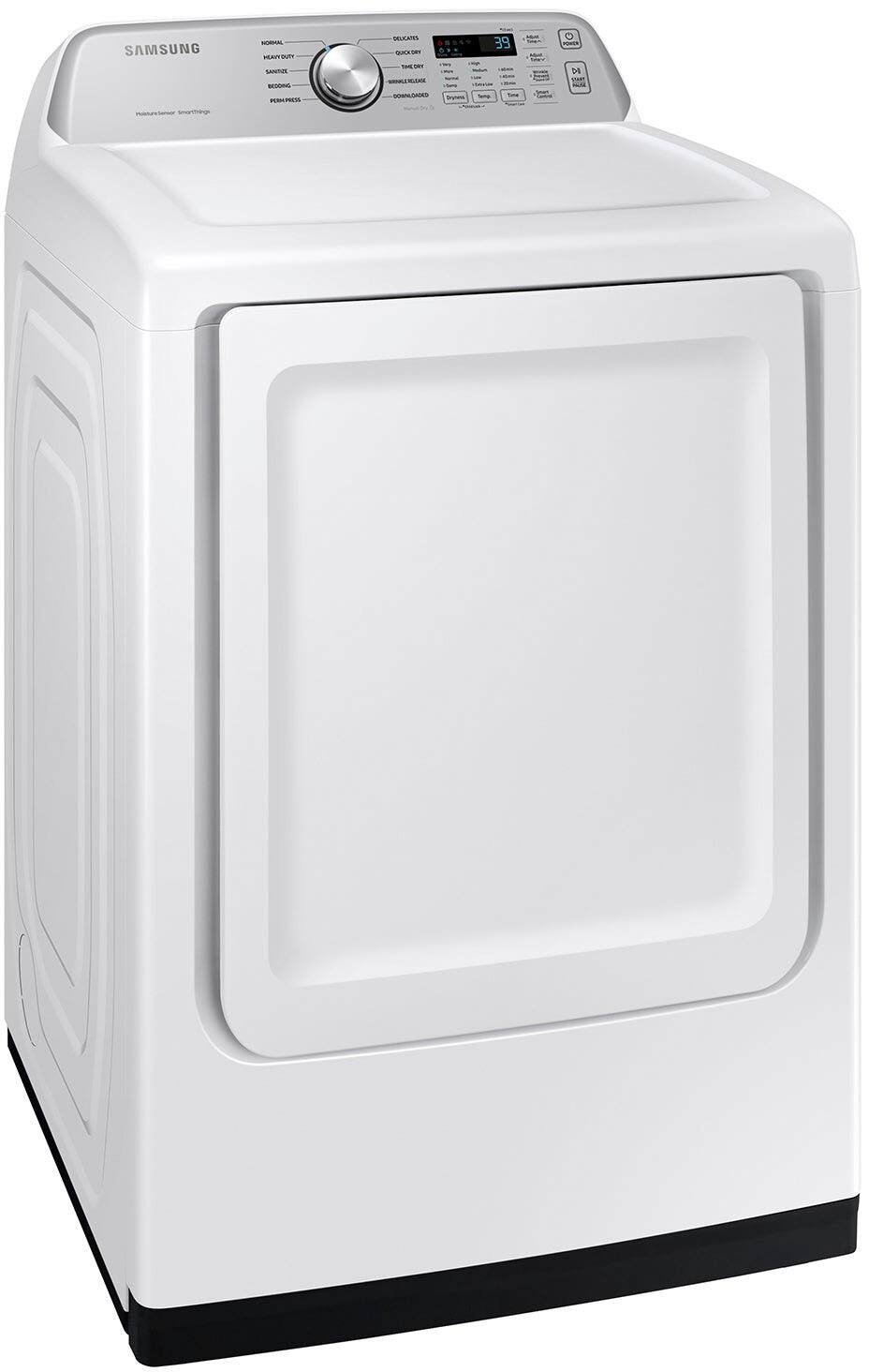 Alt View 11. Samsung - 7.4 Cu. Ft. Smart Electric Dryer with Sensor Dry - White.