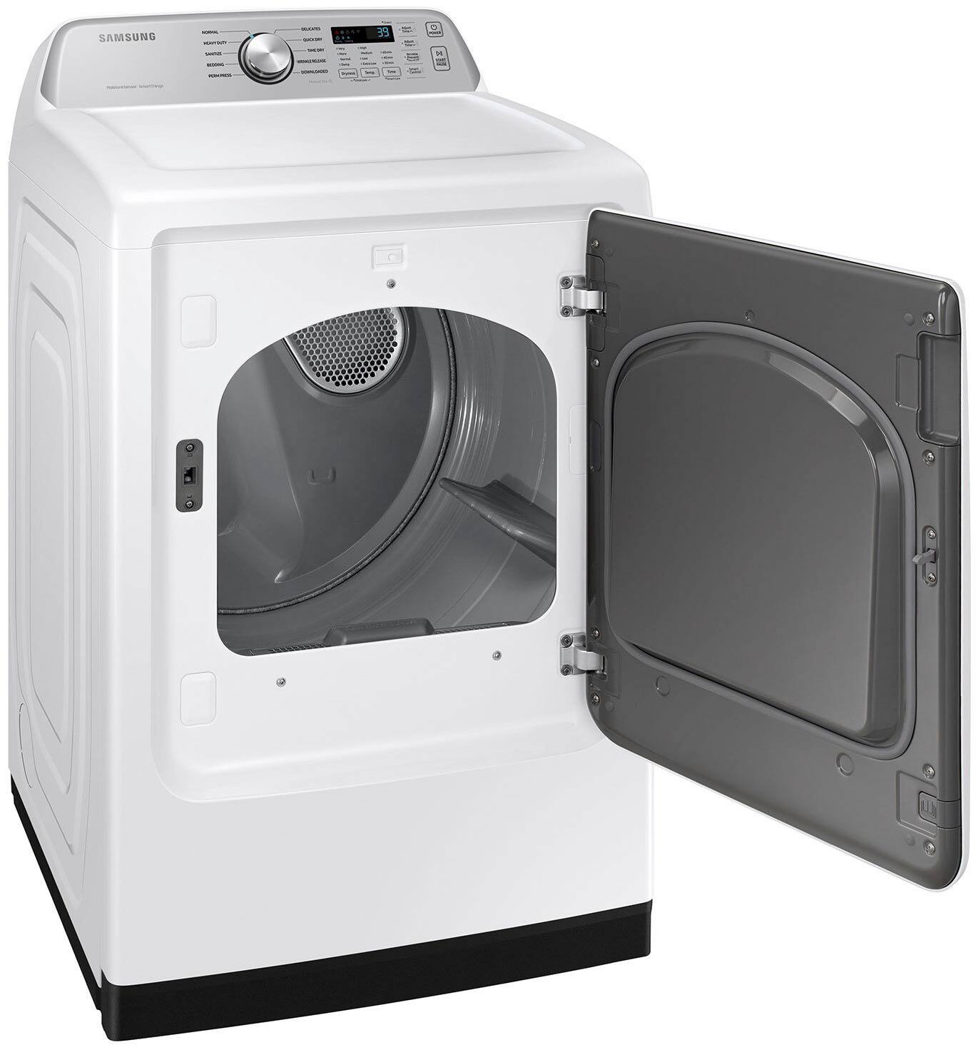 Alt View 12. Samsung - 7.4 Cu. Ft. Smart Electric Dryer with Sensor Dry - White.