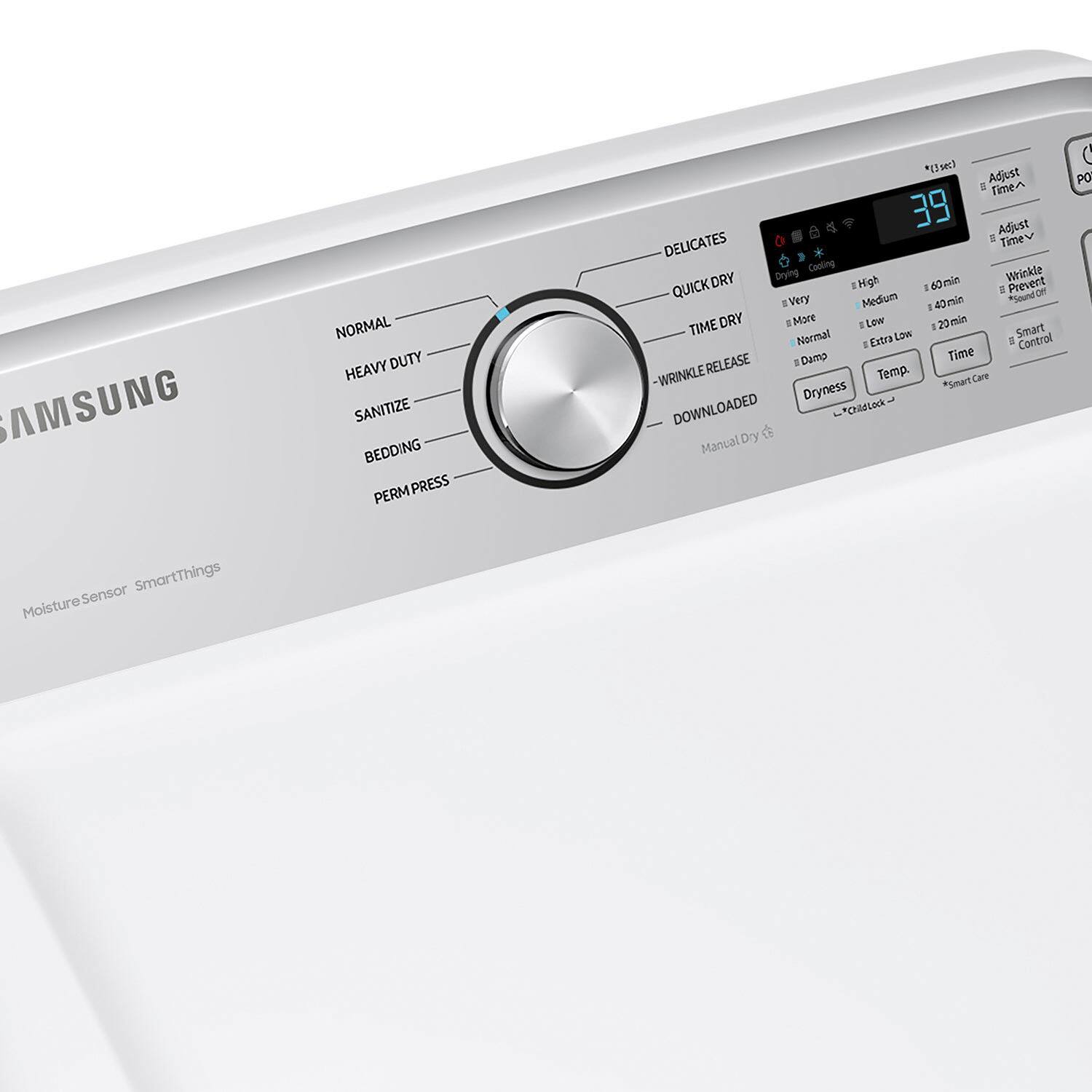 Alt View 15. Samsung - 7.4 Cu. Ft. Smart Electric Dryer with Sensor Dry - White.