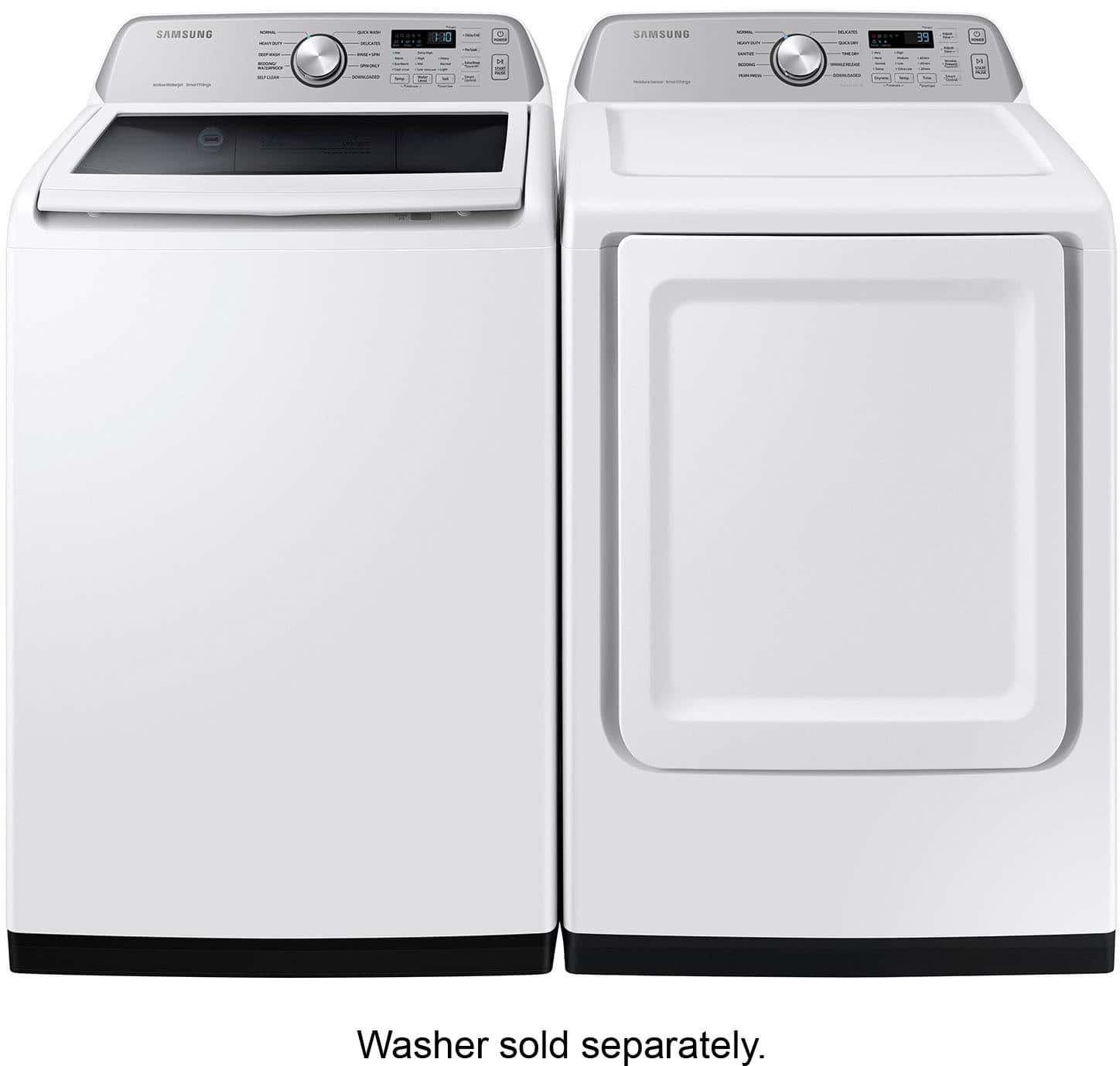 Alt View 16. Samsung - 7.4 Cu. Ft. Smart Electric Dryer with Sensor Dry - White.