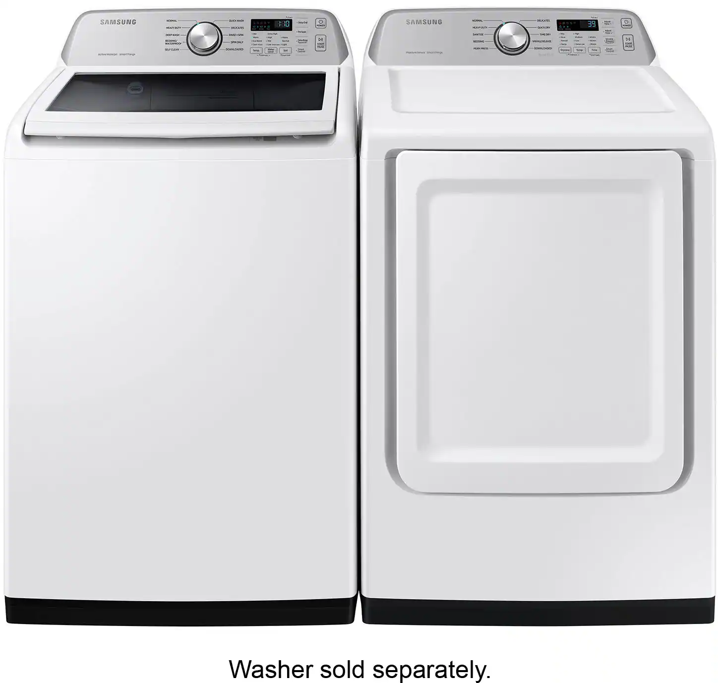 Alt View 16. Samsung - 7.4 Cu. Ft. Smart Electric Dryer with Sensor Dry - White.
