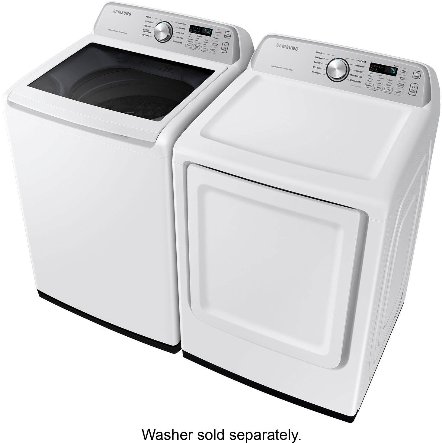 Alt View 17. Samsung - 7.4 Cu. Ft. Smart Electric Dryer with Sensor Dry - White.