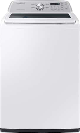 Samsung - 4.6 Cu. Ft. High-Efficiency Smart Top Load Washer with ActiveWave Agitator - White