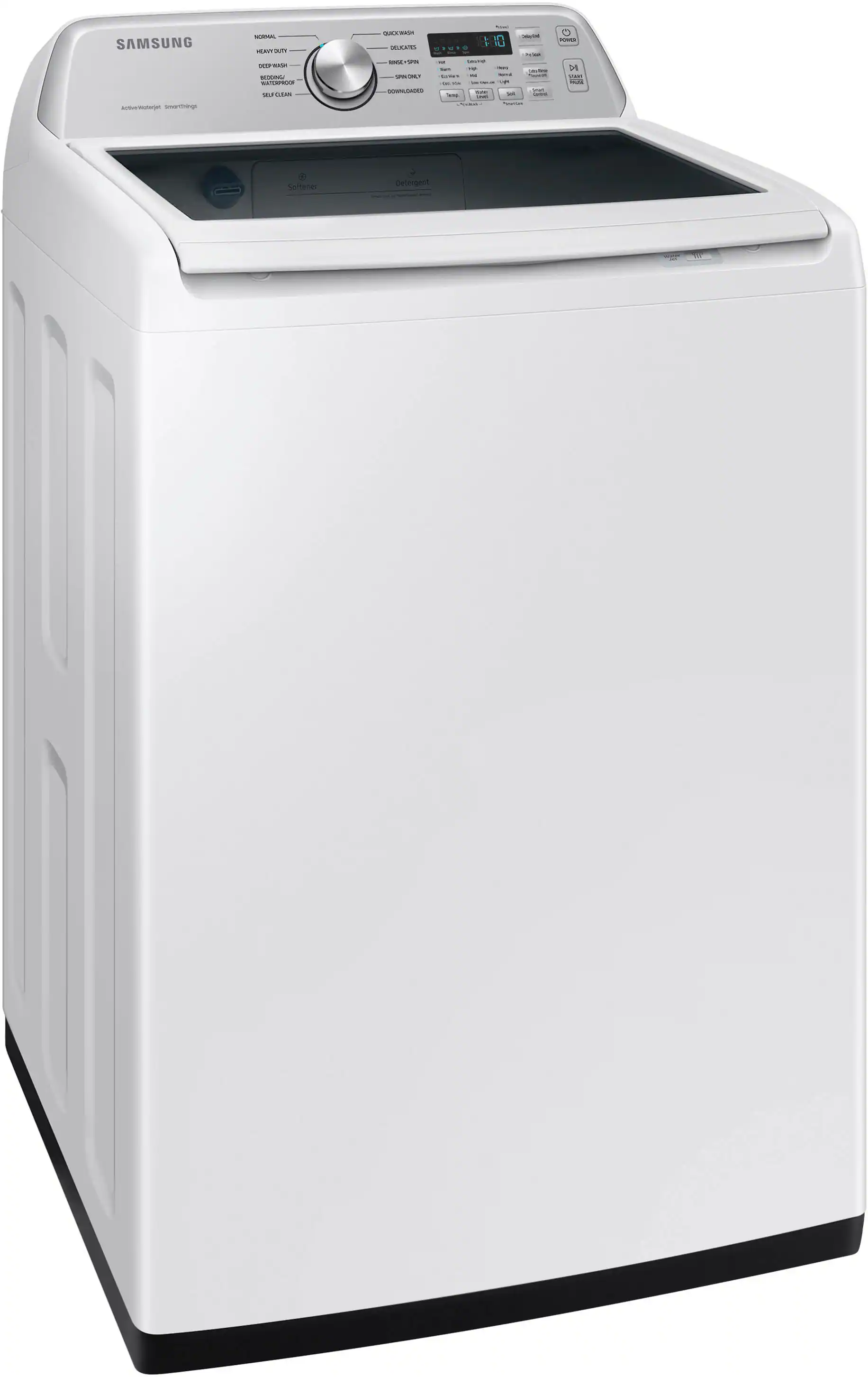 Alt View 11. Samsung - 4.6 Cu. Ft. High-Efficiency Smart Top Load Washer with ActiveWave Agitator - White.