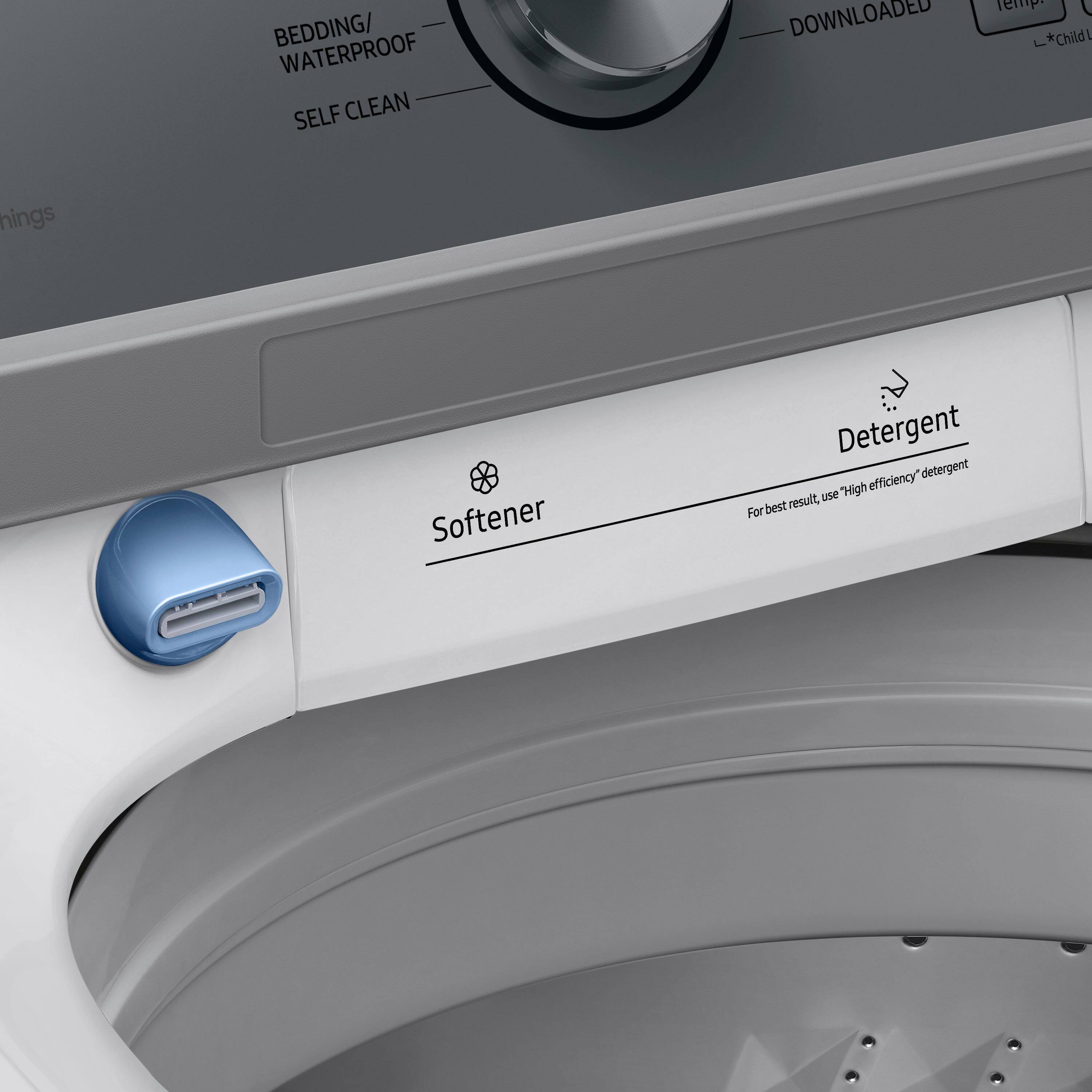 Alt View 16. Samsung - 4.6 Cu. Ft. High-Efficiency Smart Top Load Washer with ActiveWave Agitator - White.