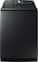 Samsung - 5.5 Cu. Ft. High-Efficiency Smart Top Load Washer with Super Speed Wash - Brushed Black