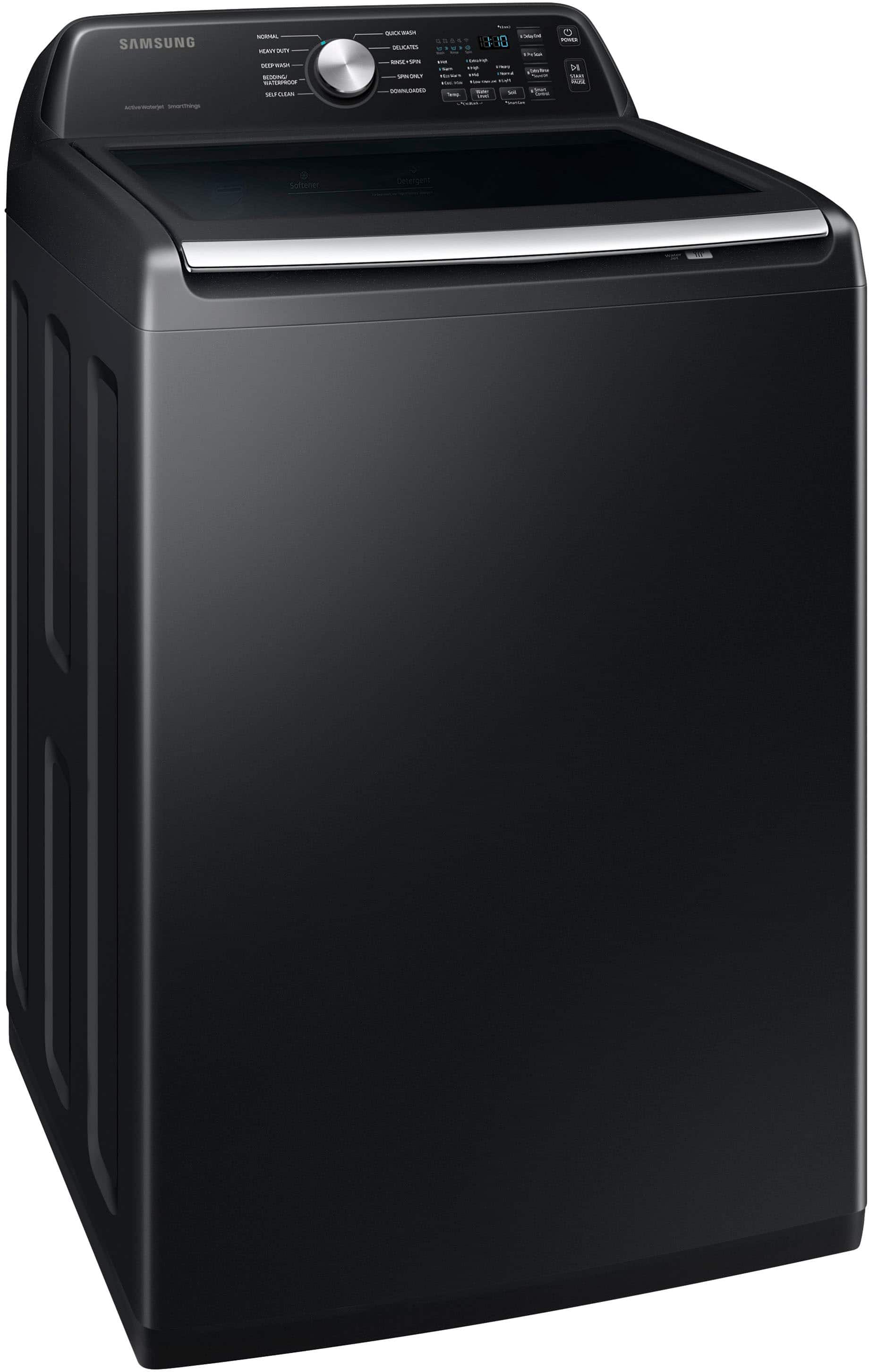 Alt View 11. Samsung - 4.7 Cu. Ft. High-Efficiency Smart Top Load Washer with Active WaterJet - Black.