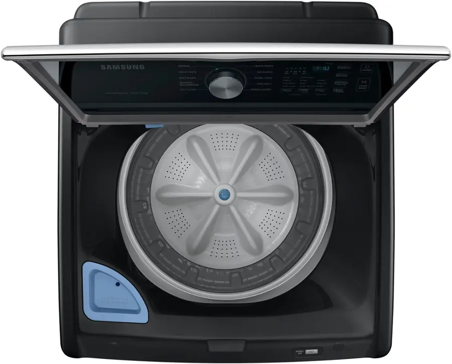 Alt View 14. Samsung - 4.7 Cu. Ft. High-Efficiency Smart Top Load Washer with Active WaterJet - Black.