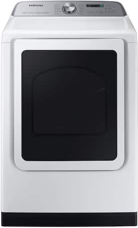 Samsung - 7.4 Cu. Ft. Smart Electric Dryer with Steam Sanitize+ - White