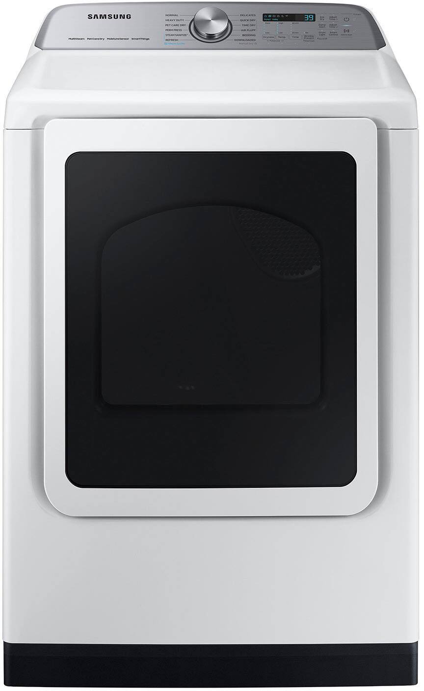 Alt View 11. Samsung - 7.4 Cu. Ft. Smart Electric Dryer with Steam Sanitize+ - White.