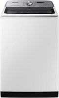 Samsung - 5.5 cu. ft. High-Efficiency Smart Top Load Washer with Super Speed Wash - White - Front_Zoom