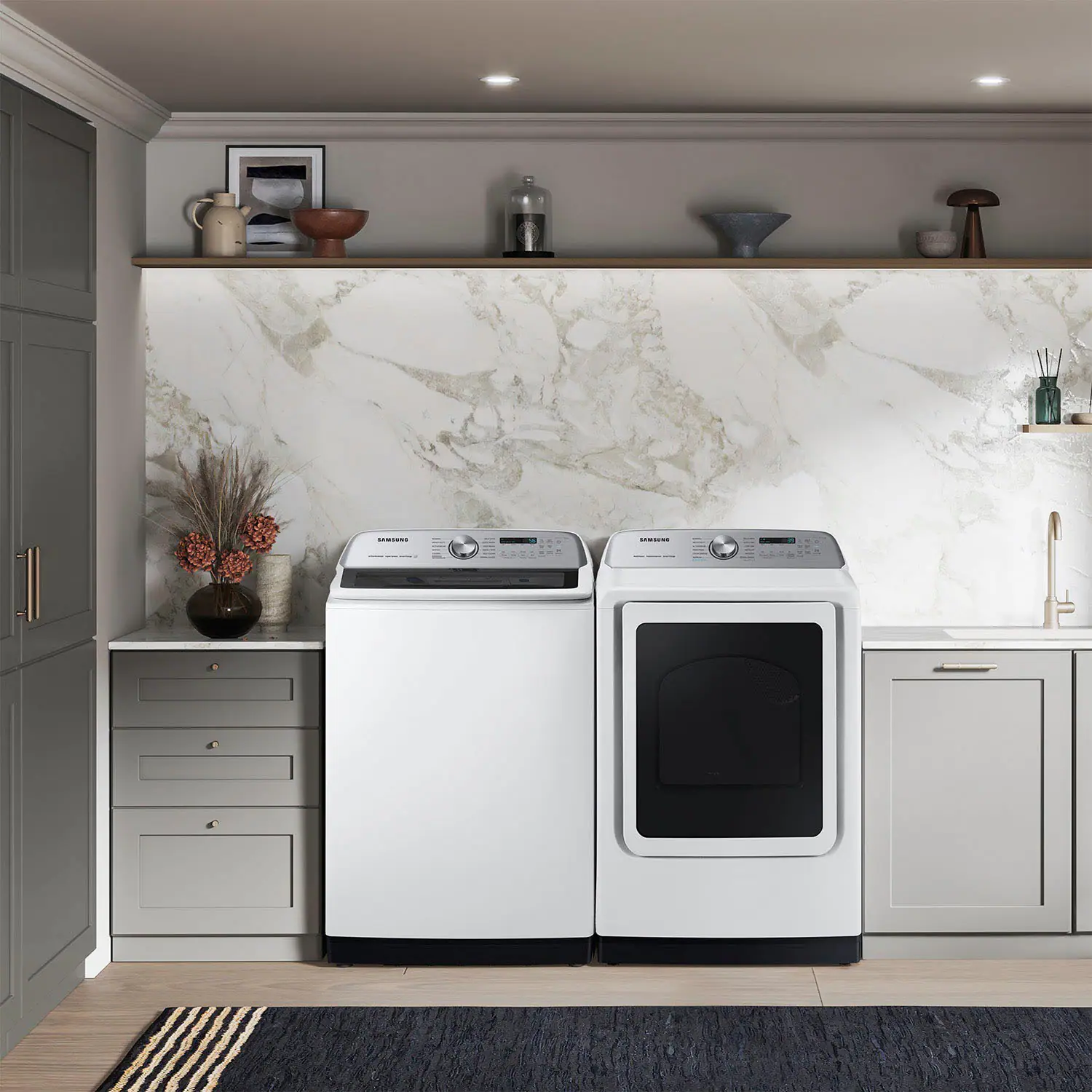 Alt View 11. Samsung - 5.5 Cu. Ft. High-Efficiency Smart Top Load Washer with Super Speed Wash - White.