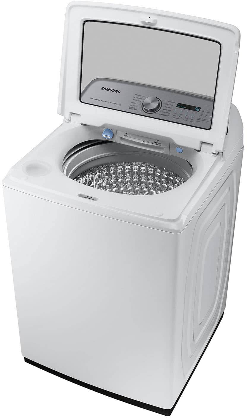 Alt View 13. Samsung - 5.5 Cu. Ft. High-Efficiency Smart Top Load Washer with Super Speed Wash - White.