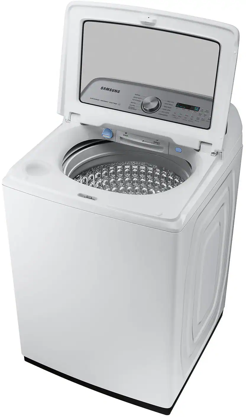 Alt View 13. Samsung - 5.5 Cu. Ft. High-Efficiency Smart Top Load Washer with Super Speed Wash - White.
