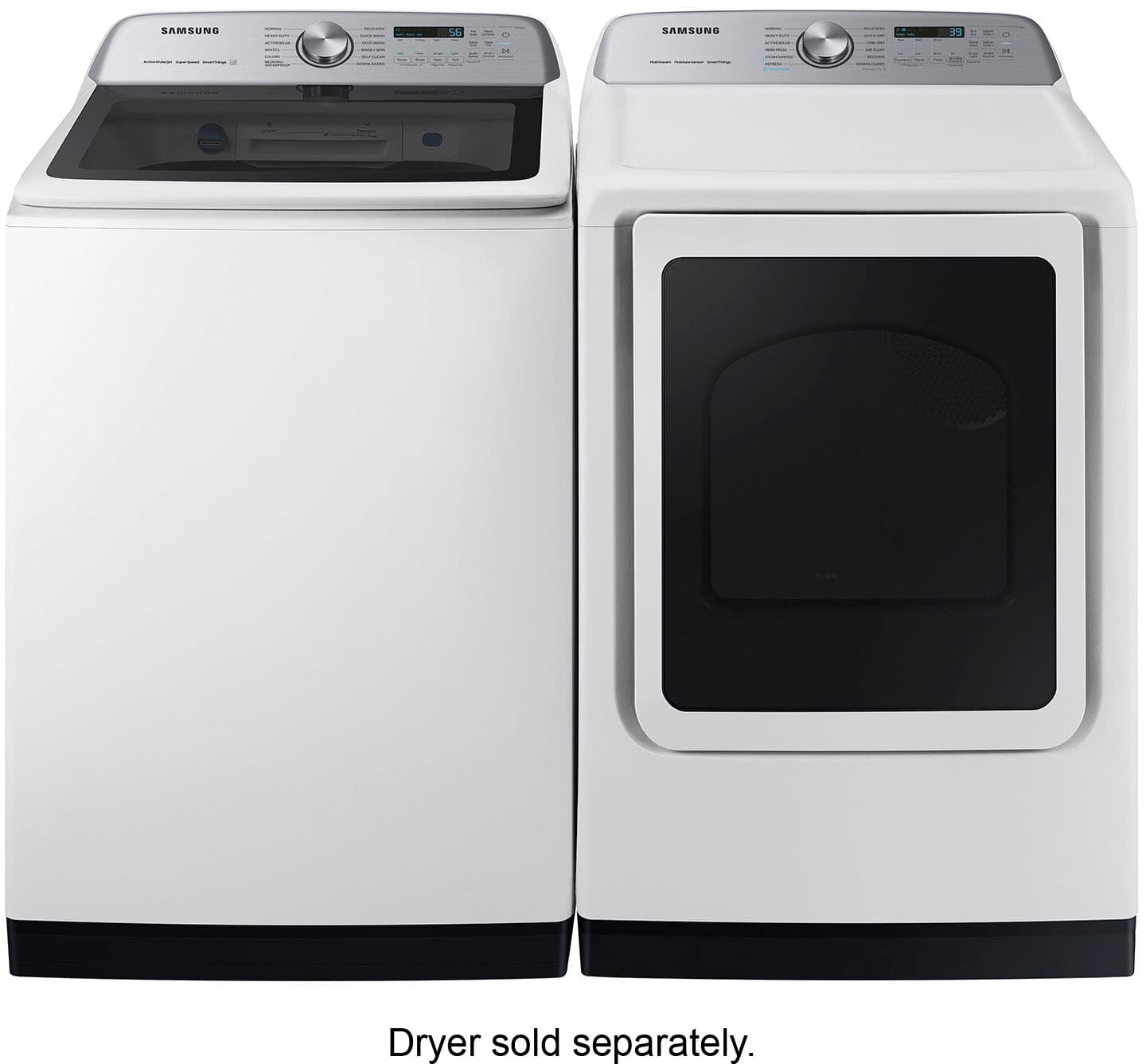 Alt View 21. Samsung - 5.5 Cu. Ft. High-Efficiency Smart Top Load Washer with Super Speed Wash - White.