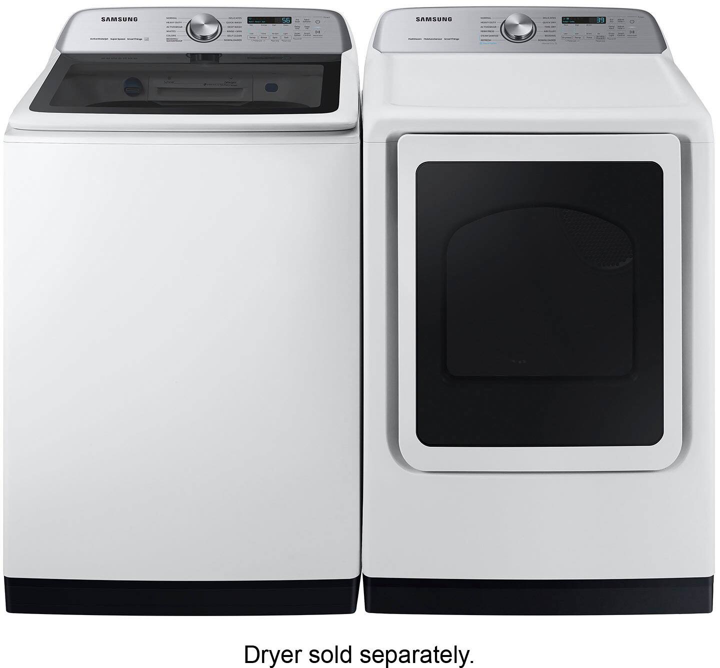 Alt View 21. Samsung - 5.5 Cu. Ft. High-Efficiency Smart Top Load Washer with Super Speed Wash - White.