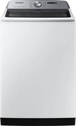 Samsung - 5.4 Cu. Ft. High-Efficiency Smart Top Load Washer with Pet Care Solution - White - Front_Zoom