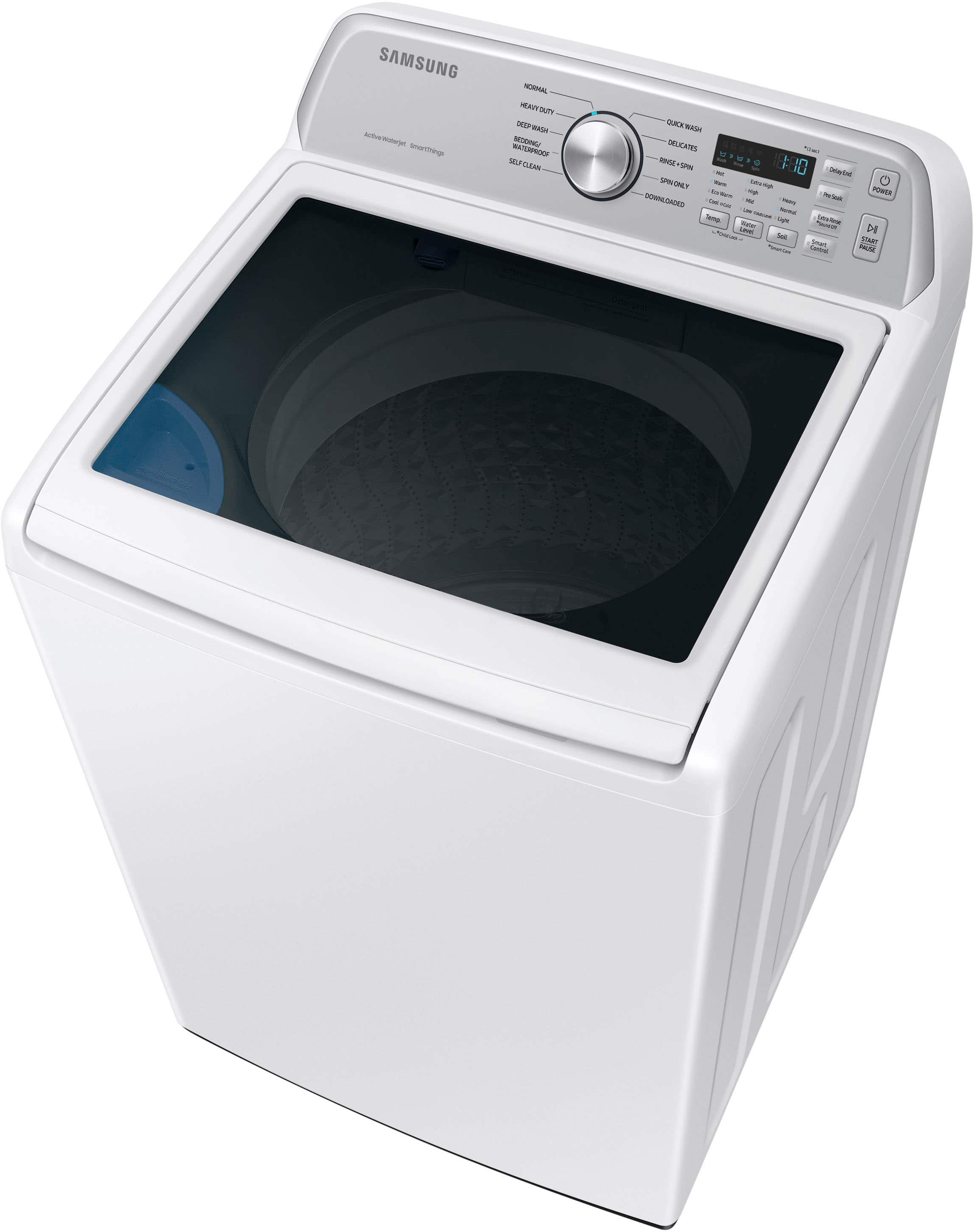 Alt View 13. Samsung - 4.7 Cu. Ft. High-Efficiency Smart Top Load Washer with Active WaterJet - White.
