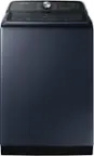 Front. Samsung - 5.4 Cu. Ft. High-Efficiency Smart Top Load Washer with Pet Care Solution - Brushed Navy.