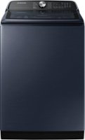 Samsung - 5.4 Cu. Ft. High-Efficiency Smart Top Load Washer with Pet Care Solution - Brushed Navy - Front_Zoom