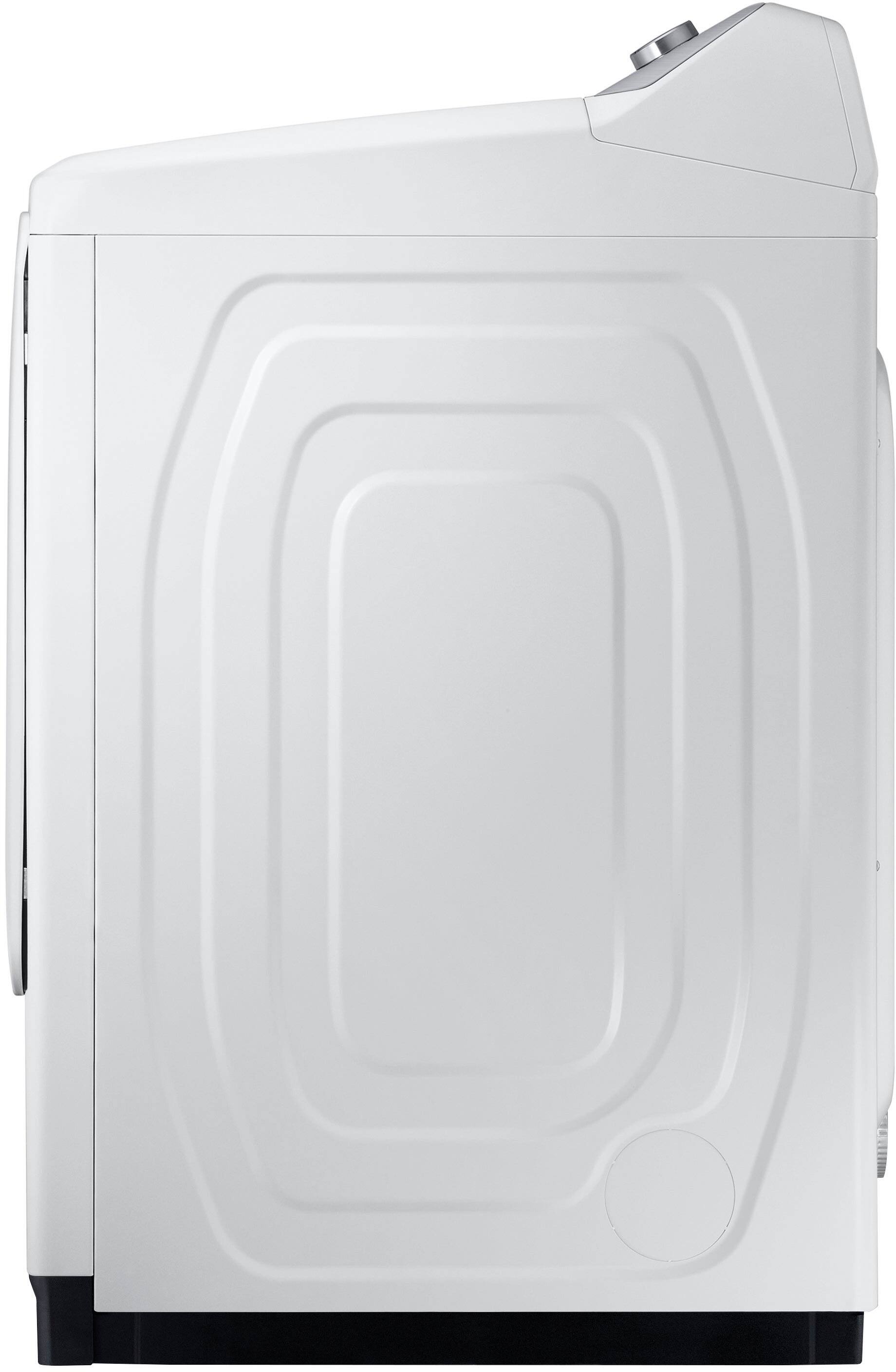 Alt View 13. Samsung - 7.4 Cu. Ft. Smart Gas Dryer with Steam and Pet Care Dry - White.