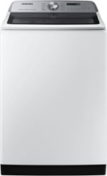 Samsung - 5.4 Cu. Ft. High-Efficiency Smart Top Load Washer with ActiveWave Agitator - White - Front_Zoom