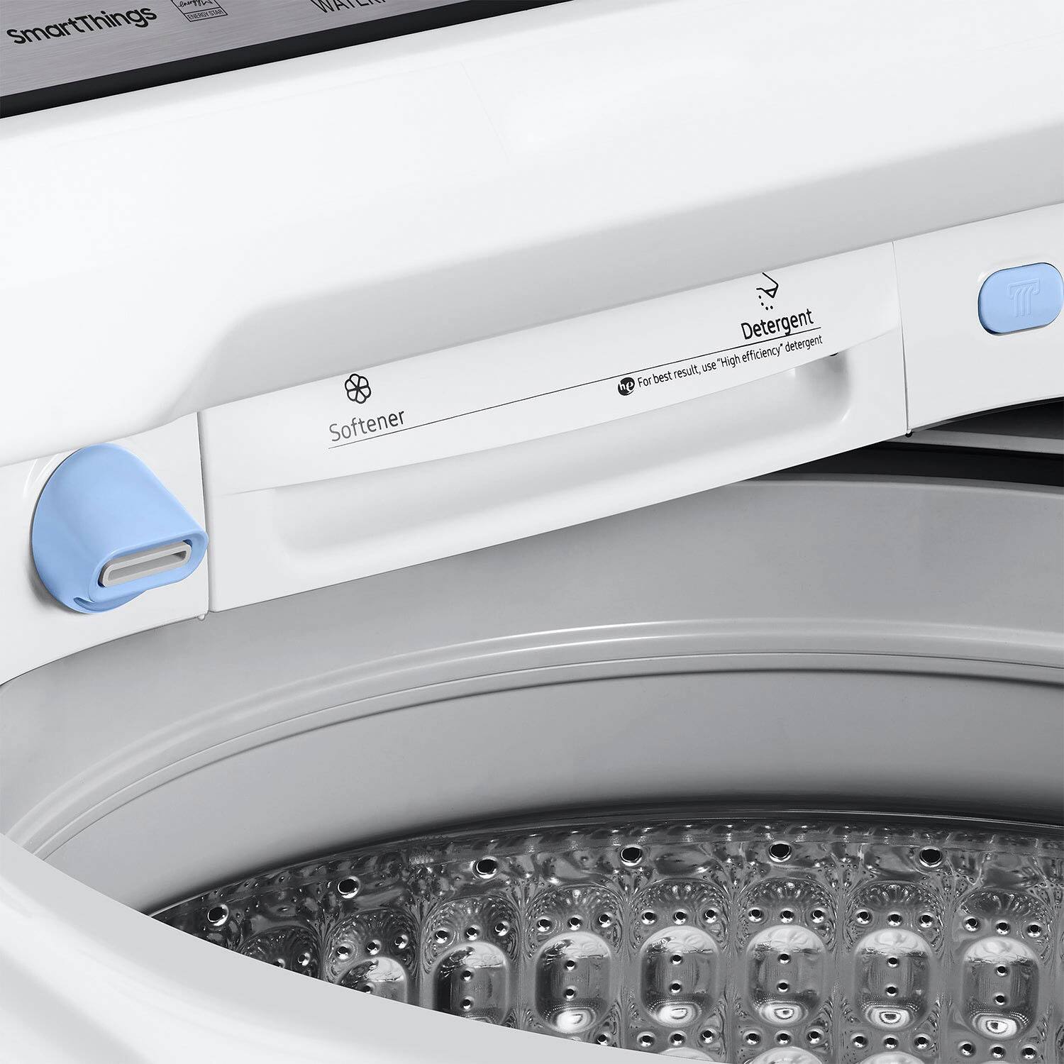 Alt View 16. Samsung - 5.4 Cu. Ft. High-Efficiency Smart Top Load Washer with ActiveWave Agitator - White.
