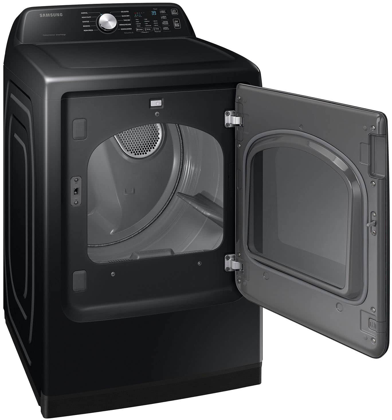 Alt View 12. Samsung - 7.4 Cu. Ft. Smart Gas Dryer with Sensor Dry - Black.